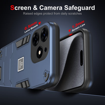 For Tecno Spark 10 Pro 2 in 1 Shockproof Phone Case(Blue) by buy2fix