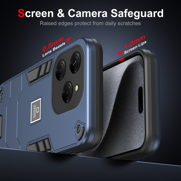 For Tecno Spark 20 Pro 2 in 1 Shockproof Phone Case(Blue) by buy2fix