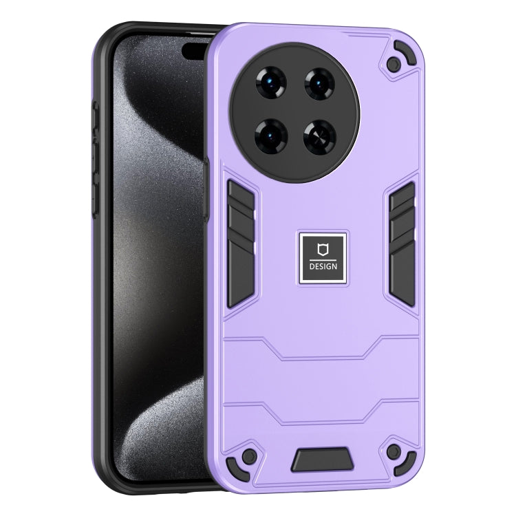For Tecno Spark 20 Pro+ 2 in 1 Shockproof Phone Case(Purple) by buy2fix