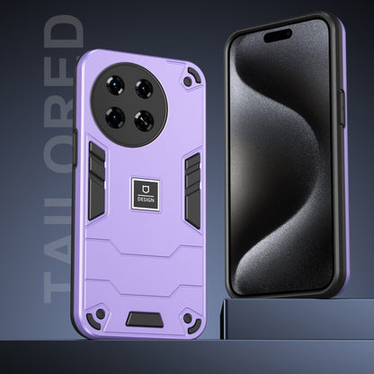For Tecno Spark 20 Pro+ 2 in 1 Shockproof Phone Case(Purple) by buy2fix
