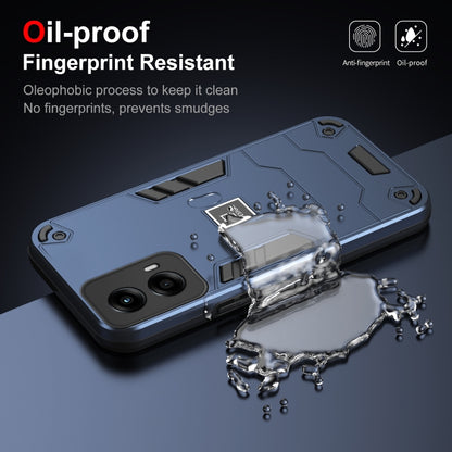 For Motorola Moto G Stylus 5G 2024 Shockproof TPU Hybrid PC Phone Case(Blue) by buy2fix