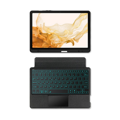 For Samsung Galaxy Tab S8 X700 / S7 T870 YJ-X700 Split Bluetooth Keyboard Leather Tablet Case by buy2fix