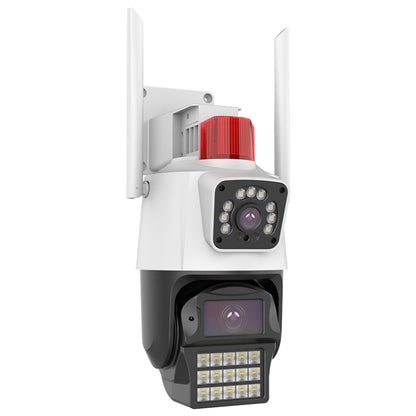 QX87 4MP WiFi Dual Camera Supports Two-way Voice Intercom & Humanoid Detection(US Plug) by buy2fix