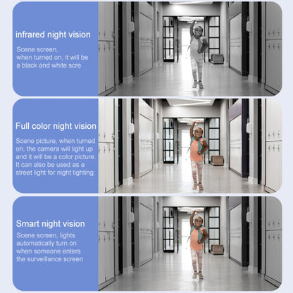QX87 4MP WiFi Dual Camera Supports Two-way Voice Intercom & Humanoid Detection(UK Plug) by buy2fix