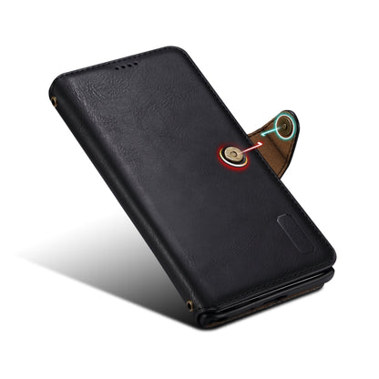 For Samsung Galaxy S23 Ultra 5G Denior Cowhide Texture Wallet Style Leather Phone Case(Black) - Galaxy S23 Ultra 5G Cases by Denior | Online Shopping UK | buy2fix