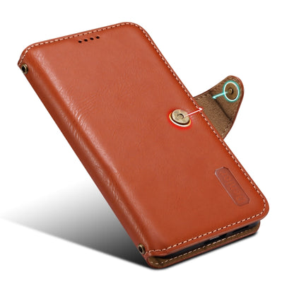For Samsung Galaxy S23+ 5G Denior Cowhide Texture Wallet Style Leather Phone Case(Brown) - Galaxy S23+ 5G Cases by Denior | Online Shopping UK | buy2fix