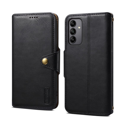 For Samsung Galaxy A05s Denior Cowhide Texture Wallet Style Leather Phone Case(Black) - Galaxy Phone Cases by Denior | Online Shopping UK | buy2fix