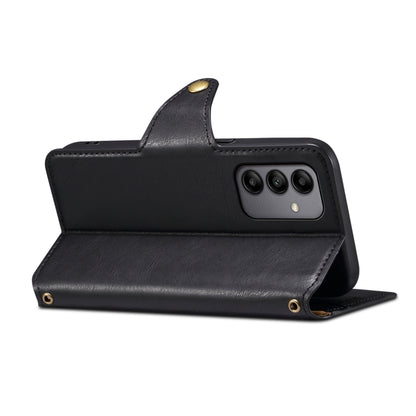 For Samsung Galaxy A05s Denior Cowhide Texture Wallet Style Leather Phone Case(Black) - Galaxy Phone Cases by Denior | Online Shopping UK | buy2fix