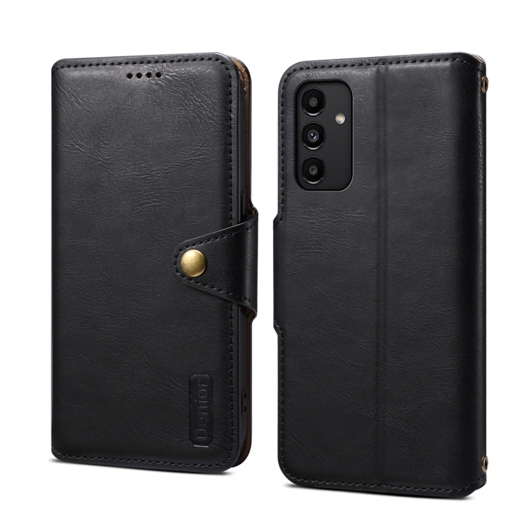 For Samsung Galaxy A13 5G Denior Cowhide Texture Wallet Style Leather Phone Case(Black) - Galaxy Phone Cases by Denior | Online Shopping UK | buy2fix