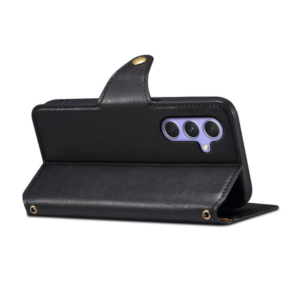 For Samsung Galaxy A54 5G Denior Cowhide Texture Wallet Style Leather Phone Case(Black) - Galaxy Phone Cases by Denior | Online Shopping UK | buy2fix