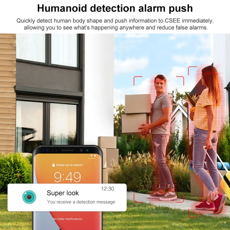 QX101 6MP WiFi Dual Camera Supports Two-way Voice Intercom & Infrared Night Vision(US Plug) by buy2fix