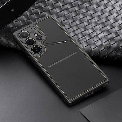 For Samsung Galaxy S25 Ultra 5G DUX DUCIS Rafi II Series MagSafe Magnetic Holder RFID Phone Case(Black) by DUX DUCIS