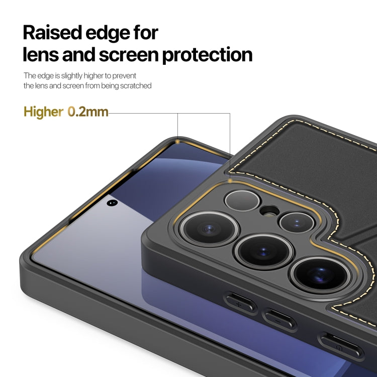 For Samsung Galaxy S25 Ultra 5G DUX DUCIS Rafi II Series MagSafe Magnetic Holder RFID Phone Case(Black) by DUX DUCIS