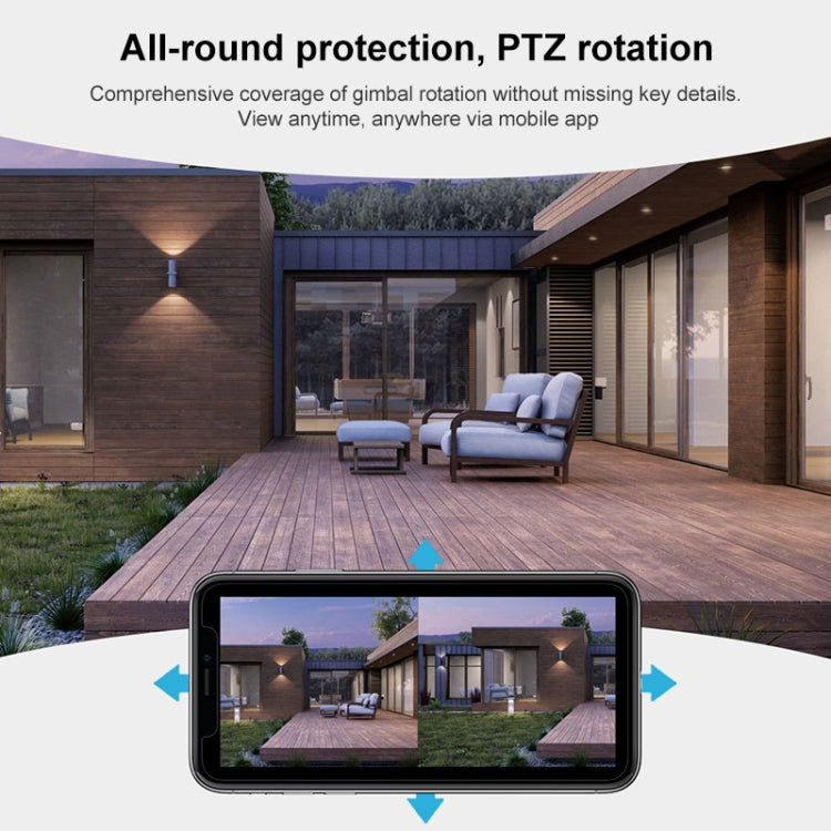 QX102 3MP WiFi Triple Camera Supports Two-way Voice Intercom & Infrared Night Vision(UK Plug) by buy2fix