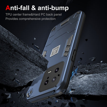 For Xiaomi 13 2 in 1 Shockproof Phone Case(Blue) - Xiaomi Cases by buy2fix | Online Shopping UK | buy2fix