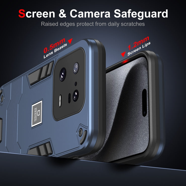 For Xiaomi 13 Pro 2 in 1 Shockproof Phone Case(Blue) - Xiaomi Cases by buy2fix | Online Shopping UK | buy2fix
