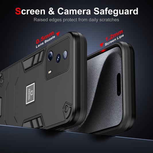 For Xiaomi 13 Lite 2 in 1 Shockproof Phone Case(Black) - Xiaomi Cases by buy2fix | Online Shopping UK | buy2fix