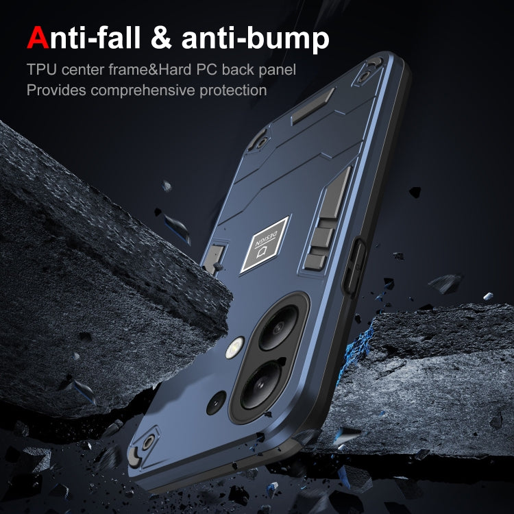 For Xiaomi Redmi Note 13 4G Global 2 in 1 Shockproof Phone Case(Blue) - Xiaomi Cases by buy2fix | Online Shopping UK | buy2fix