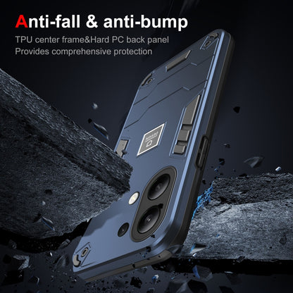 For Xiaomi Redmi Note 13 4G Global 2 in 1 Shockproof Phone Case(Blue) - Xiaomi Cases by buy2fix | Online Shopping UK | buy2fix