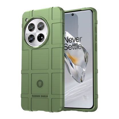 For OnePlus 12 Full Coverage Shockproof TPU Phone Case(Green) by buy2fix