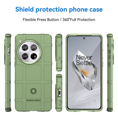 For OnePlus 12 Full Coverage Shockproof TPU Phone Case(Green) by buy2fix