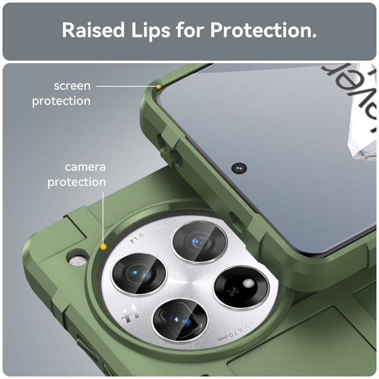 For OnePlus 12 Full Coverage Shockproof TPU Phone Case(Green) by buy2fix