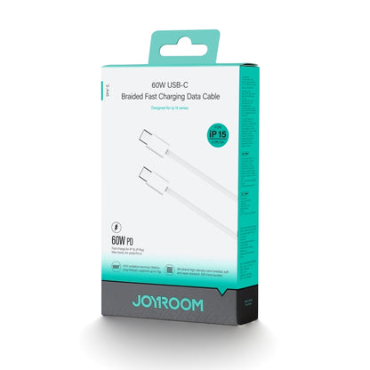 JOYROOM S-A45 1m 60W USB-C / Type-C to USB-C / Type-C Ben Series Fast Charging Data Cable(White) - USB-C & Type-C Cable by JOYROOM | Online Shopping UK | buy2fix