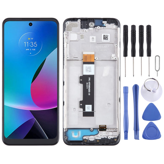 For Motorola Moto G Play 2023 OEM LCD Screen Digitizer Full Assembly with Frame - LCD Screen by buy2fix | Online Shopping UK | buy2fix
