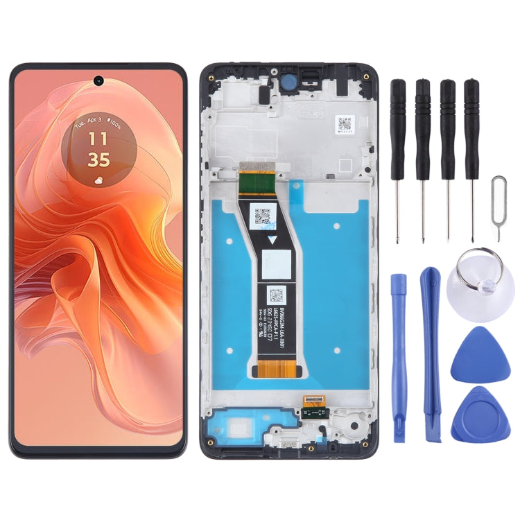 For Motorola Moto G04 OEM LCD Screen Digitizer Full Assembly with Frame - LCD Screen by buy2fix | Online Shopping UK | buy2fix