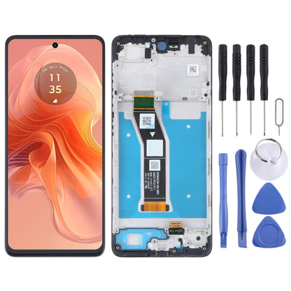 For Motorola Moto G04 OEM LCD Screen Digitizer Full Assembly with Frame - LCD Screen by buy2fix | Online Shopping UK | buy2fix