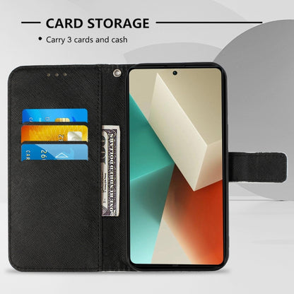 For Xiaomi Redmi Note 13 5G Global 3D Painting Horizontal Flip Leather Phone Case(Skull) - Xiaomi Cases by buy2fix | Online Shopping UK | buy2fix