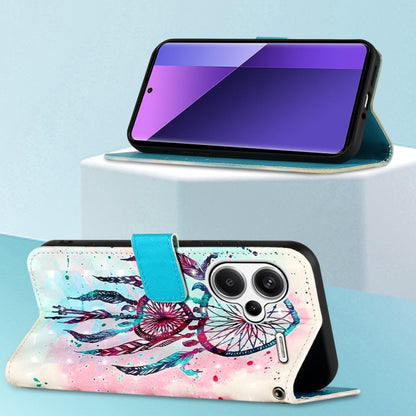 For Xiaomi Redmi Note 13 Pro+ 5G 3D Painting Horizontal Flip Leather Phone Case(Color Drop Wind Chimes) - Xiaomi Cases by buy2fix | Online Shopping UK | buy2fix