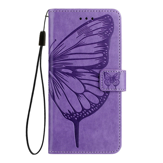 For Xiaomi Redmi K70 / K70 Pro Embossed Butterfly Leather Phone Case(Purple) - Xiaomi Cases by buy2fix | Online Shopping UK | buy2fix