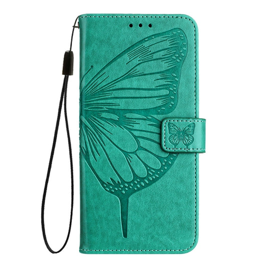 For Xiaomi Redmi K70 / K70 Pro Embossed Butterfly Leather Phone Case(Green) - Xiaomi Cases by buy2fix | Online Shopping UK | buy2fix