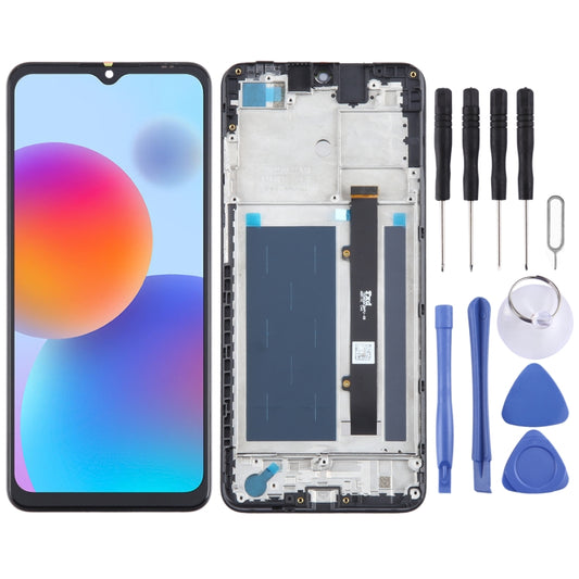 For ZTE Blade A52 4G LCD Screen Digitizer Full Assembly with Frame - For ZTE by buy2fix | Online Shopping UK | buy2fix
