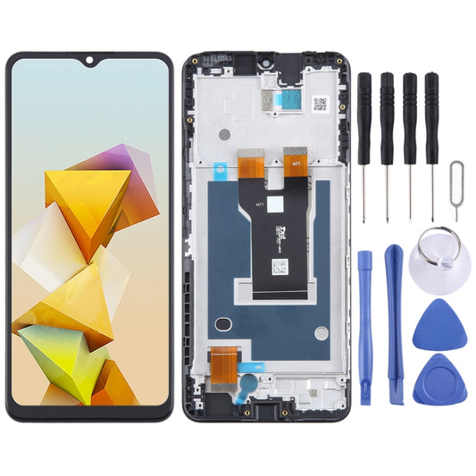 For ZTE Blade A73 5G LCD Screen Digitizer Full Assembly with Frame - For ZTE by buy2fix | Online Shopping UK | buy2fix