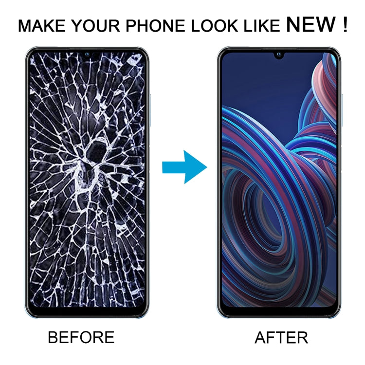 For ZTE Blade A72 4G A7040 LCD Screen Digitizer Full Assembly with Frame by buy2fix