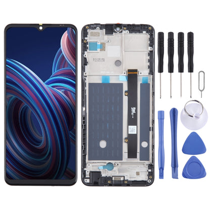 For ZTE Blade A72 5G 7540N LCD Screen Digitizer Full Assembly with Frame - For ZTE by buy2fix | Online Shopping UK | buy2fix