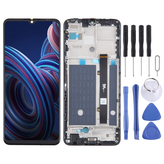 For ZTE Blade A72 5G 7540N LCD Screen Digitizer Full Assembly with Frame - For ZTE by buy2fix | Online Shopping UK | buy2fix
