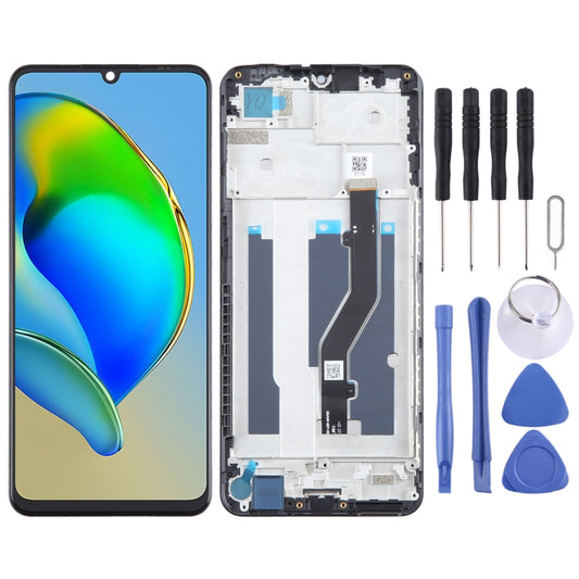 For ZTE Blade V40 Vita 8045 LCD Screen Digitizer Full Assembly with Frame - For ZTE by buy2fix | Online Shopping UK | buy2fix