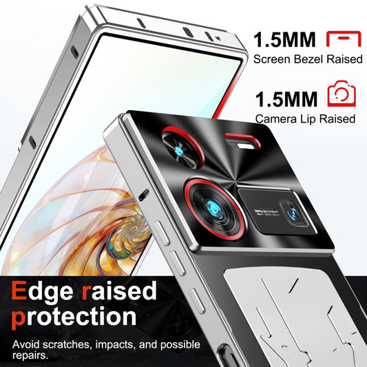 For ZTE nubia Z60 Ultra Metal Cooling Phone Case(Silver) - ZTE Cases by buy2fix | Online Shopping UK | buy2fix