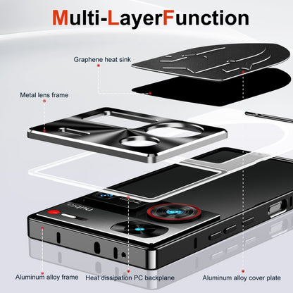 For ZTE nubia Z60 Ultra Leading Metal Cooling Phone Case(Black) - ZTE Cases by buy2fix | Online Shopping UK | buy2fix