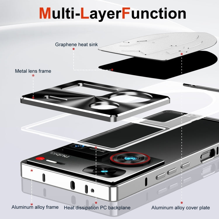 For ZTE nubia Z60 Ultra Leading Metal Cooling Phone Case(Silver) - ZTE Cases by buy2fix | Online Shopping UK | buy2fix