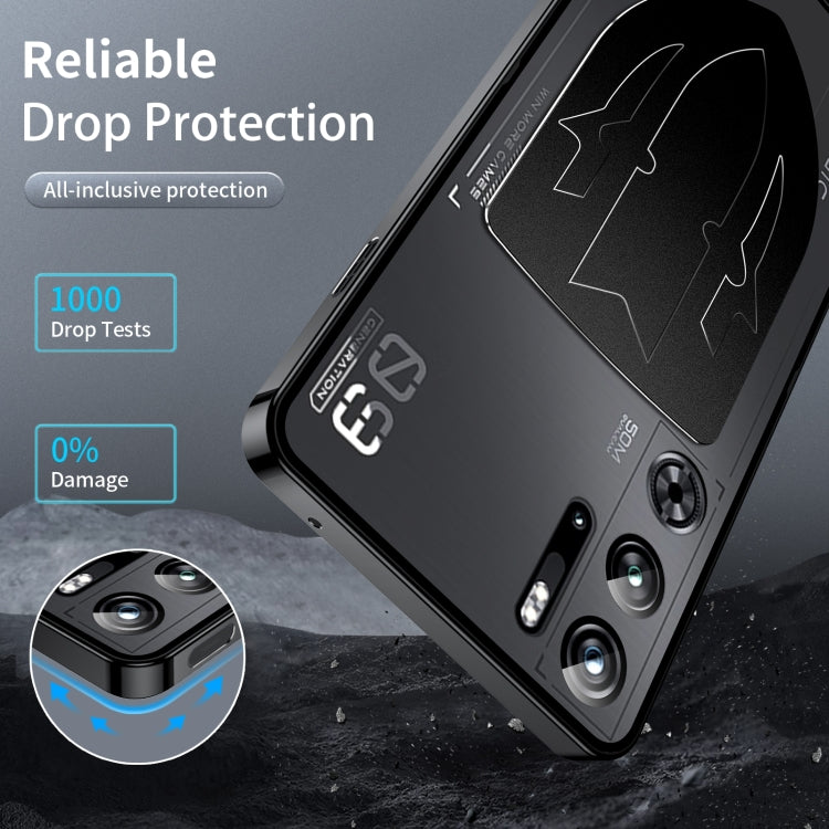 For ZTE nubia Red Magic 10 Pro / 10 Pro+ Metal Cooling Phone Case(Black) - ZTE Cases by buy2fix | Online Shopping UK | buy2fix