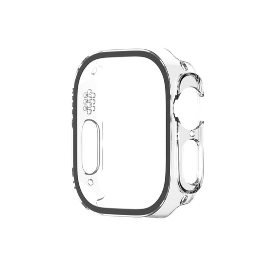 For Apple Watch Ultra 3 / 2 / 1 Ultra 49mm Painting PC Hybrid Tempered Film Integrated Watch Case(Transparent) by buy2fix