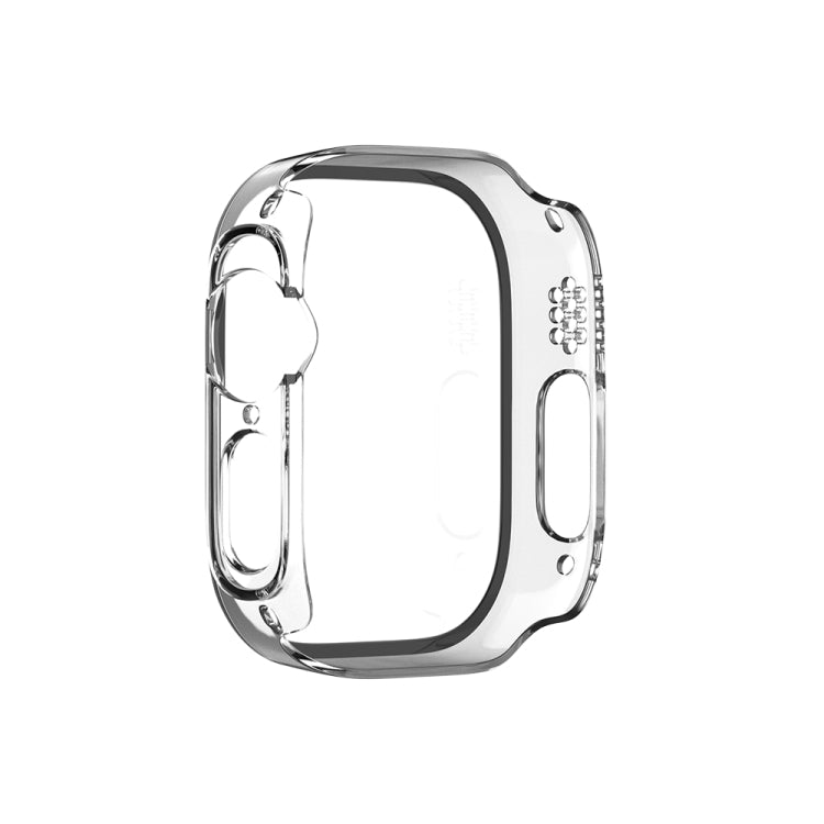 For Apple Watch Ultra 3 / 2 / 1 Ultra 49mm Painting PC Hybrid Tempered Film Integrated Watch Case(Transparent) by buy2fix