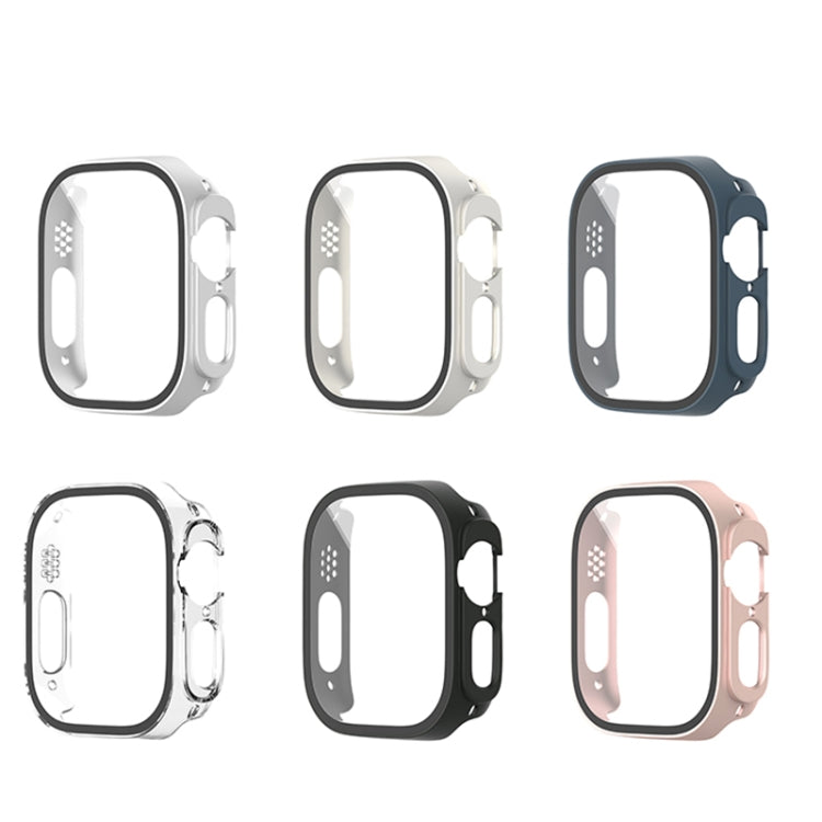 For Apple Watch Ultra 3 / 2 / 1 Ultra 49mm Painting PC Hybrid Tempered Film Integrated Watch Case(Transparent) by buy2fix