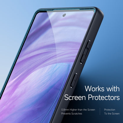 For Samsung Galaxy S25 Ultra 5G DUX DUCIS Aimo Mag Series MagSafe Ring Holder Frosted Phone Case(Black) by DUX DUCIS