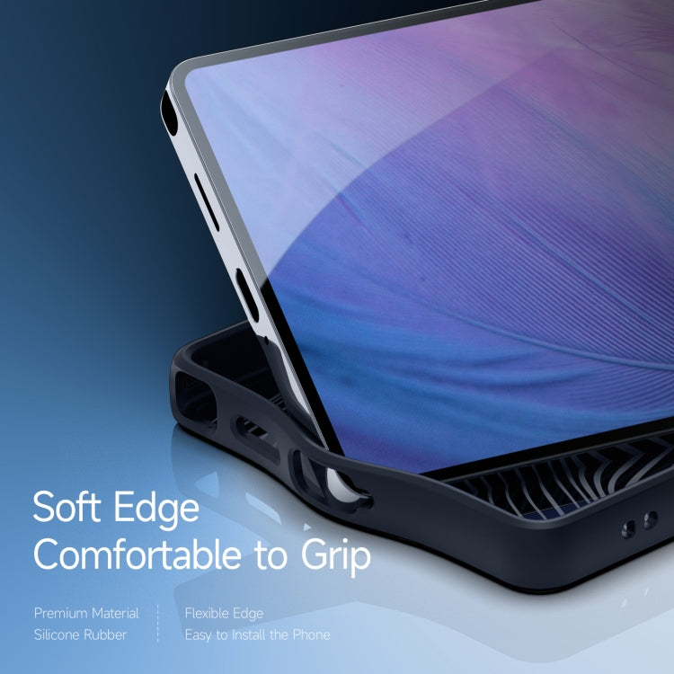 For Samsung Galaxy S25 Ultra 5G DUX DUCIS Aimo Mag Series MagSafe Ring Holder Frosted Phone Case(Black) by DUX DUCIS