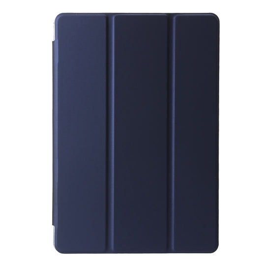 For Lenovo Tab M11 /Xiaoxin Pad 11 2024 Clear Acrylic 3-Fold Leather Tablet Case(Dark Blue) - Lenovo by buy2fix | Online Shopping UK | buy2fix